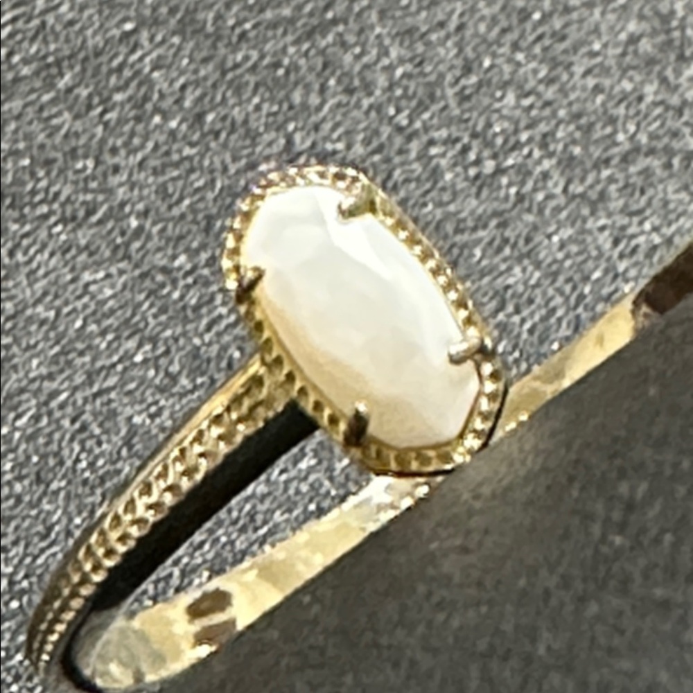 Kendra Scott Elton Silver Plate Mother Of Pearl Cuff Bracelet - Picture 6 of 9